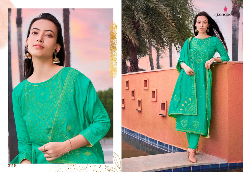 Rangoon Sakhi Saheli Jacquard With Fancy Khati Work Readymade  Kurti
