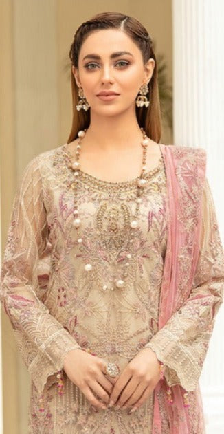 Noor Rangoon Vol 3 Georgette Embroidered Pakistani Style Party Wear Salwar Suits