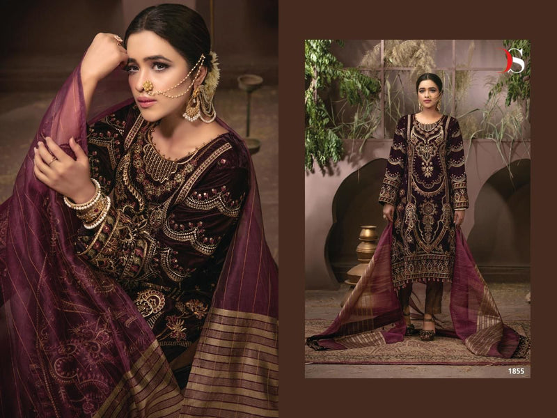 Deepsy Rangrasiya Velvet With Heavy Embroidery Work Stylish Designer Party Wear Pakistani Salwar Kameez