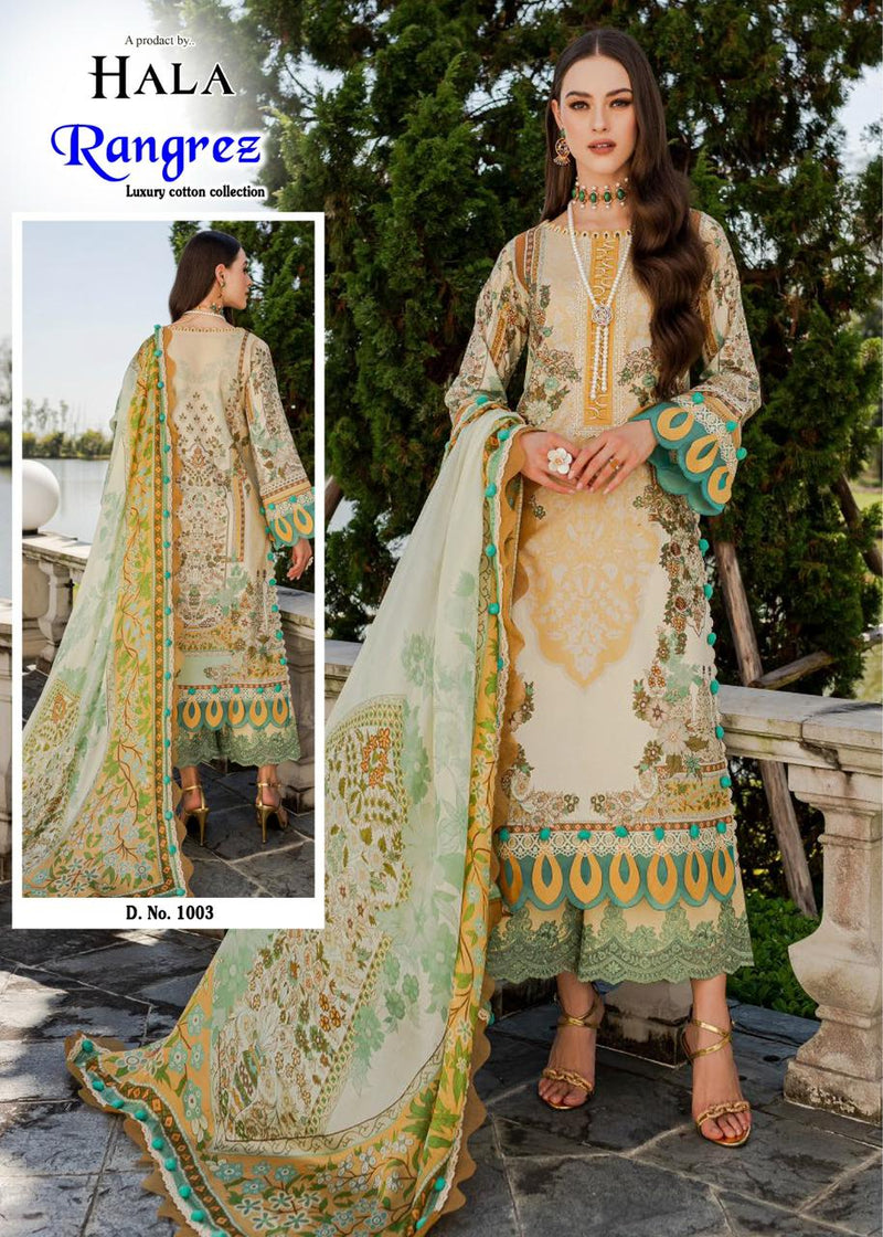Hala Traders Rangrez Cotton Heavy Printed Designer Salwar Kameez