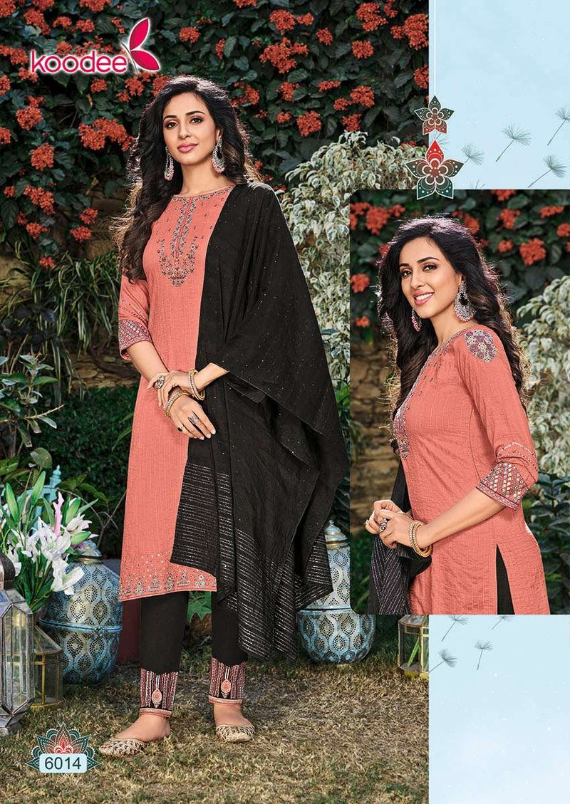 Koodee Fashion Rasam Viscose Fancy Festive Wear Kurtis With Dupatta & Bottom