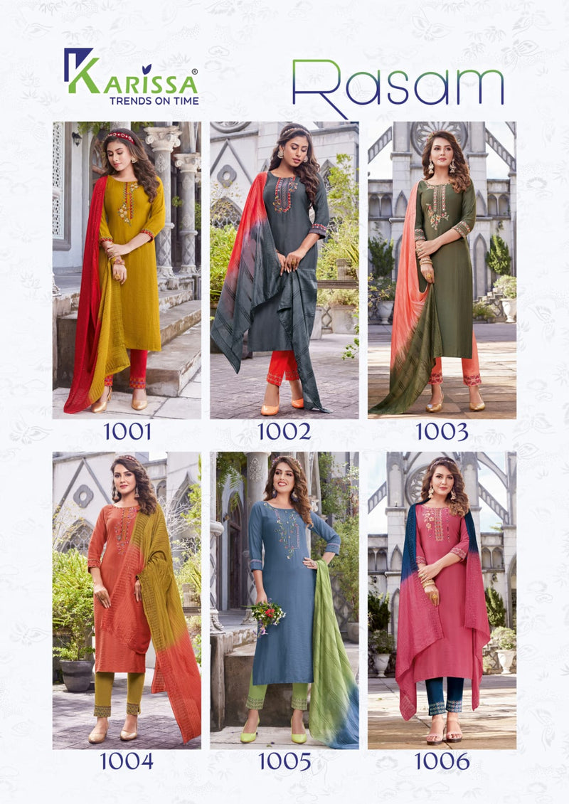 Karissa Rasam Viscose With Heavy Embroidery Work Stylish Designer Casual Look Kurti