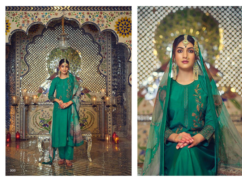 Aiqa Rasmo Riwaaz Muslin Silk With Embroidery Work fancy Stylish Designer Salwar Kameez