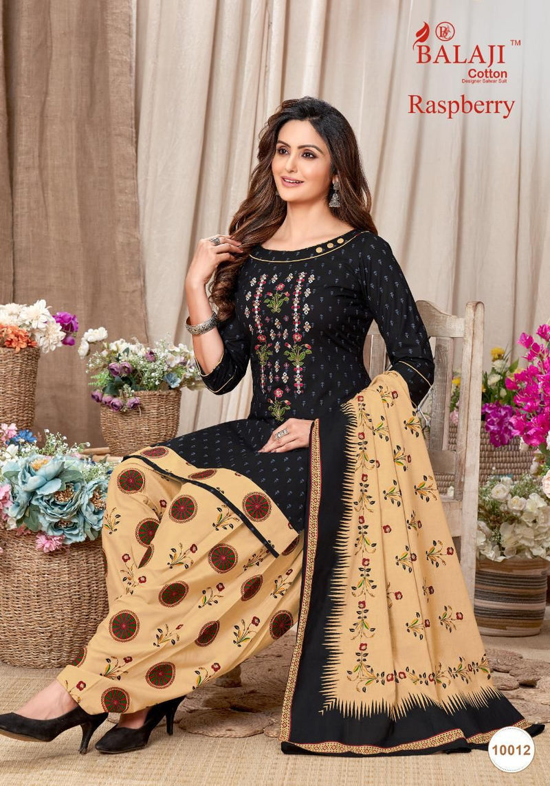Balaji Raspberry Vol 10 Pure Cotton With Heavy Embroidery Work Stylish Designer Casual Wear Salwar Suit