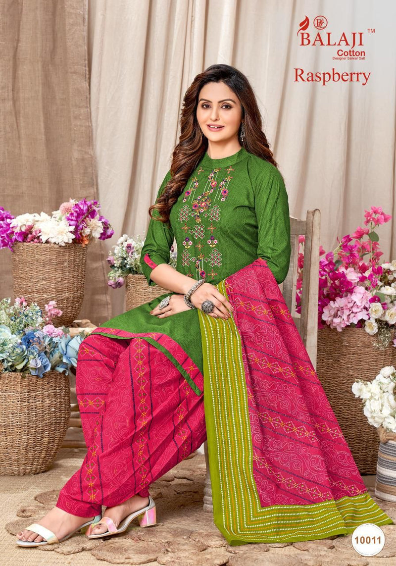 Balaji Raspberry Vol 10 Pure Cotton With Heavy Embroidery Work Stylish Designer Casual Wear Salwar Suit