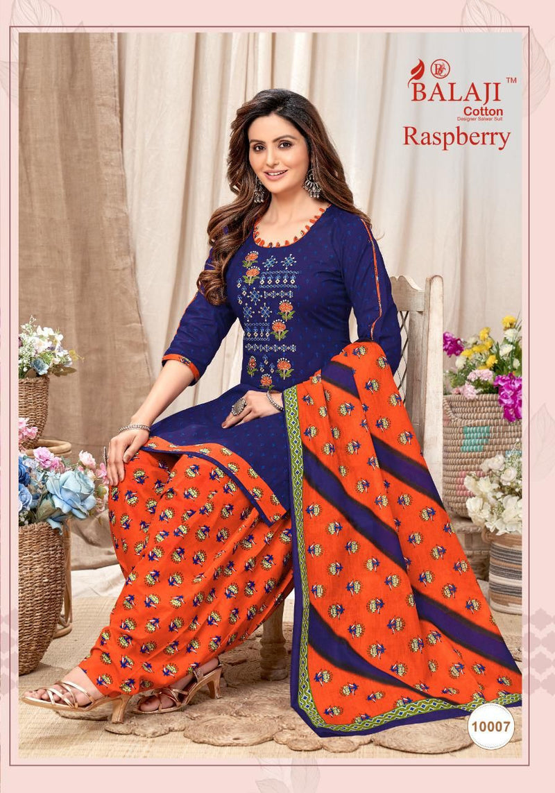 Balaji Raspberry Vol 10 Pure Cotton With Heavy Embroidery Work Stylish Designer Casual Wear Salwar Suit