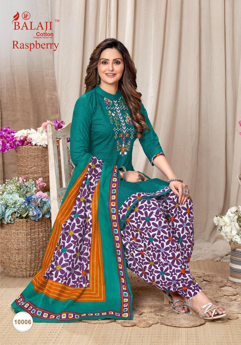 Balaji Raspberry Vol 10 Pure Cotton With Heavy Embroidery Work Stylish Designer Casual Wear Salwar Suit