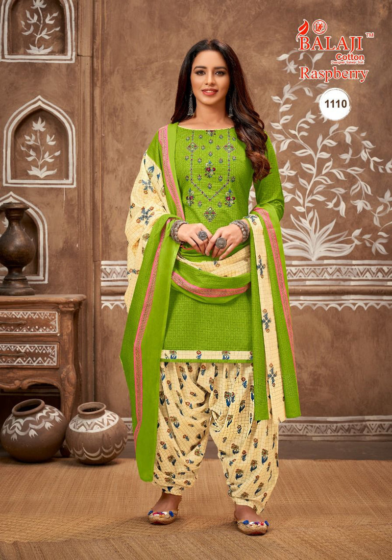 Balaji Raspberry Vol 11 Pure Cotton With Heavy Beautiful Work Stylish Designer Casual Look Salwar Suit