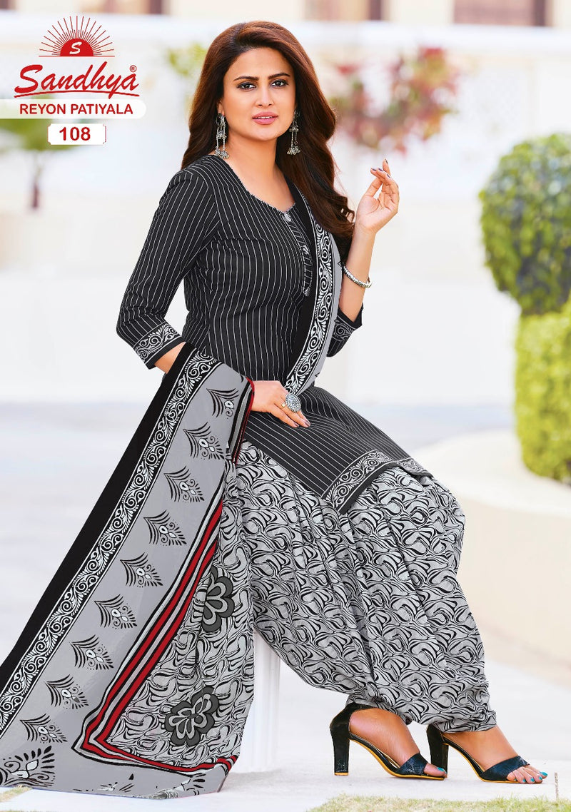 Sandhya Print Rayon Patiyala Vol 1 Rayon Printed Festive Wear Salwar Suits