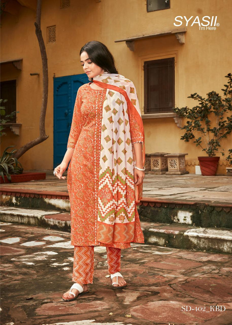 Syasii Ready Made Collection Pure Cotton Stylish Designer Fancy Kurti