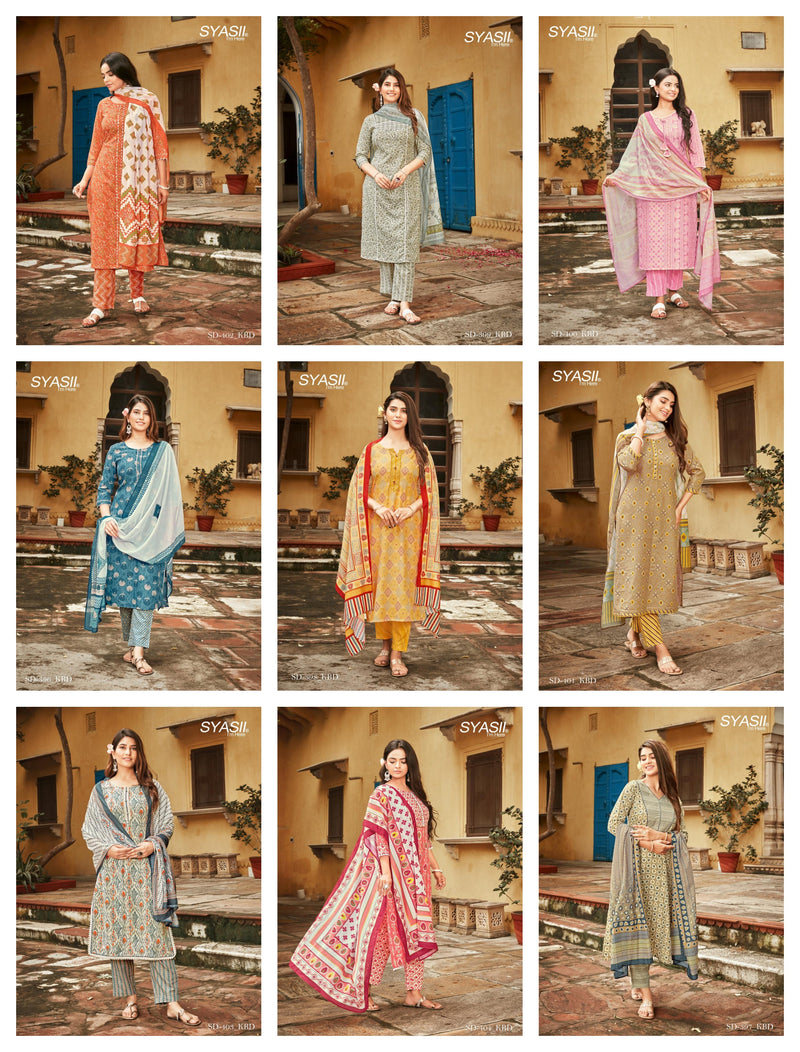 Syasii Ready Made Collection Pure Cotton Stylish Designer Fancy Kurti