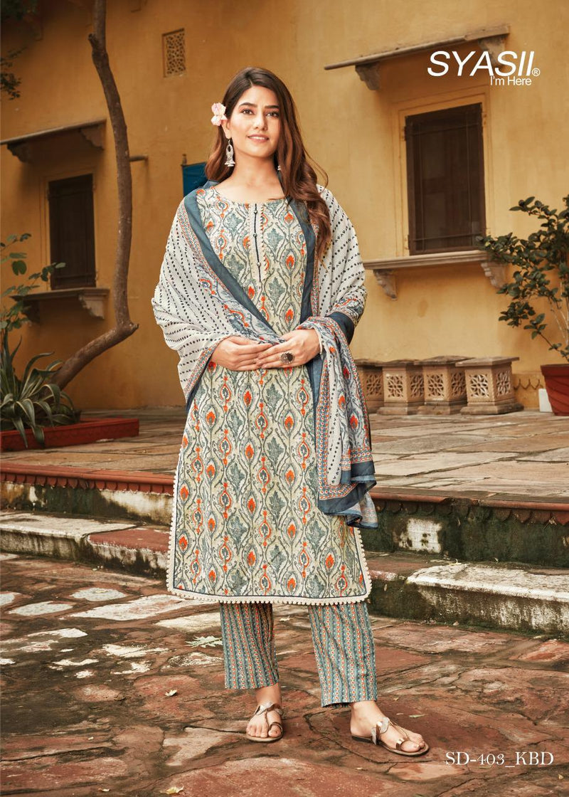 Syasii Ready Made Collection Pure Cotton Stylish Designer Fancy Kurti