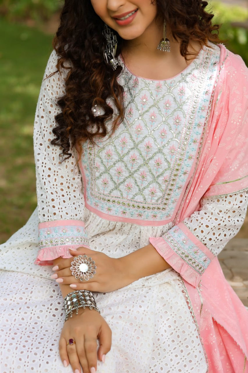 Mf Fashion Ready Made Vol 4 Pure cotton With embroidery Work Stylish Designer Party Wear Kurti