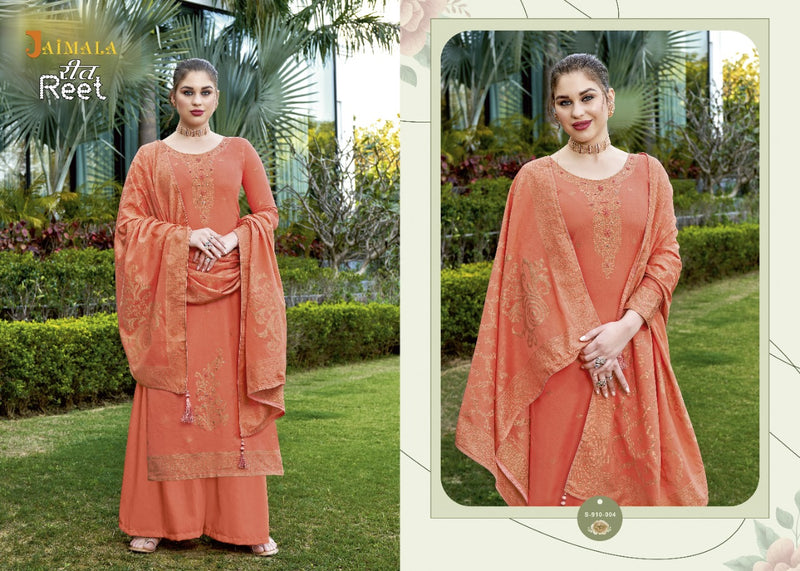 Alok Suits Jaimala Reet Jacquard Cotton Fancy Designer Embroidered Party Wear Salwar Suits
