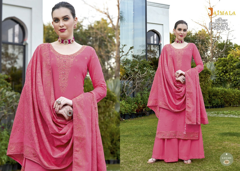 Alok Suits Jaimala Reet Jacquard Cotton Fancy Designer Embroidered Party Wear Salwar Suits