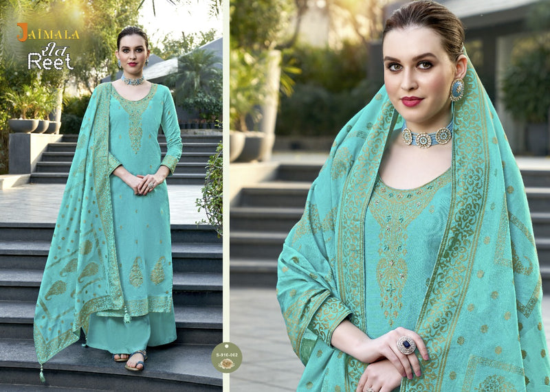 Alok Suits Jaimala Reet Jacquard Cotton Fancy Designer Embroidered Party Wear Salwar Suits