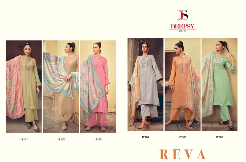 Deepsy Suit Reeva Pashmina With Embroidery Work Stylish Designer Winter Wear Salwar Kameez