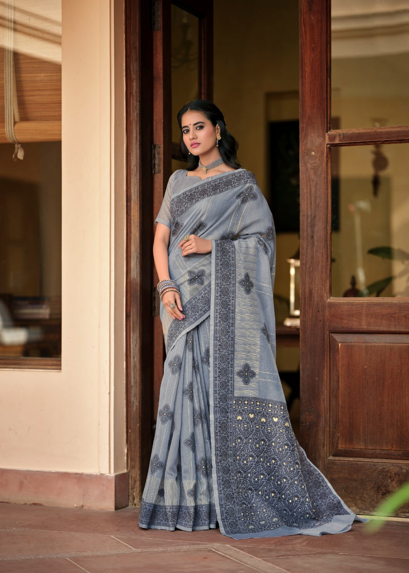 Revanta Creation  Mohey Cotton Silk Beautiful Party Wear Sarees