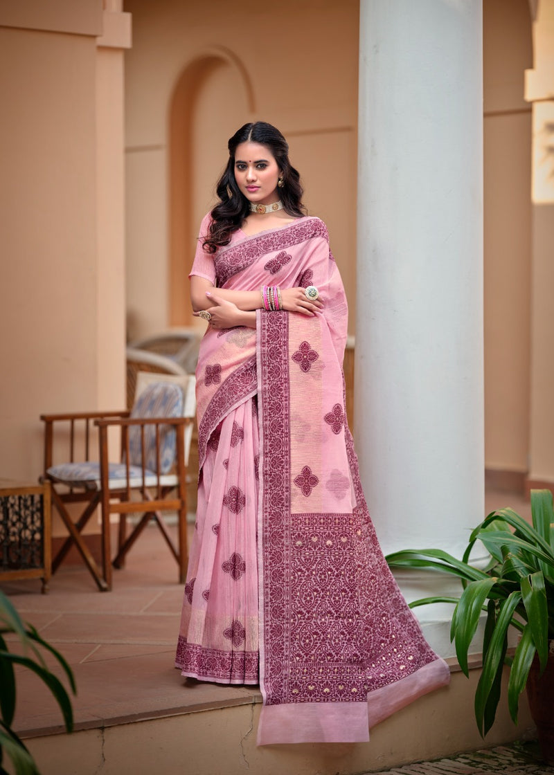 Revanta Creation  Mohey Cotton Silk Beautiful Party Wear Sarees