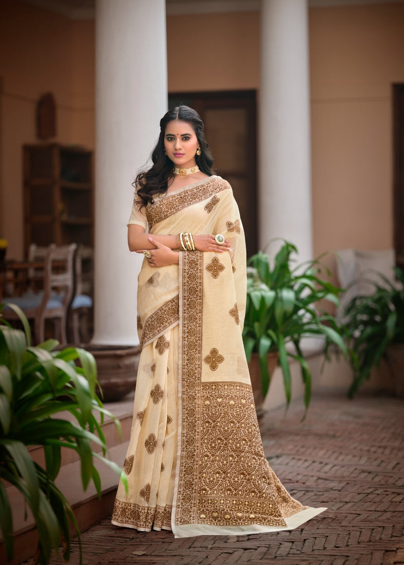 Revanta Creation  Mohey Cotton Silk Beautiful Party Wear Sarees