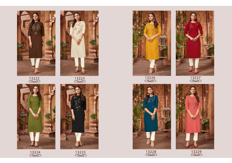 Kalaroop Kajree Fashion Revolt Rayon Fancy Designer Party Wear Embroidered  Kurtis