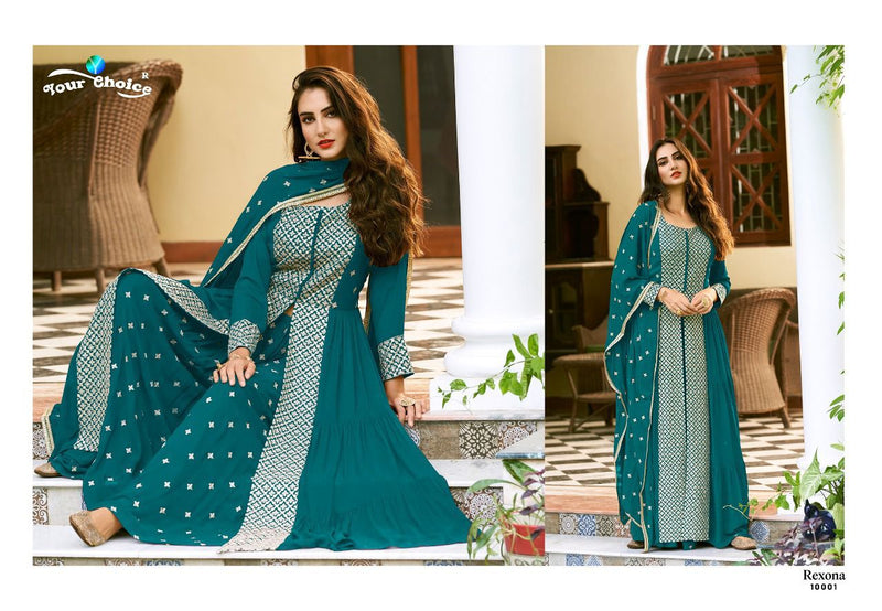 Your Choice Rexona Georgette With Beautiful Work Stylish Designer Party Wear Kurti