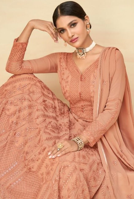 Vamika Fashion Rihana Vol 7 Apple Georgette Designer Ready Made Wedding Wear Salwar Suits