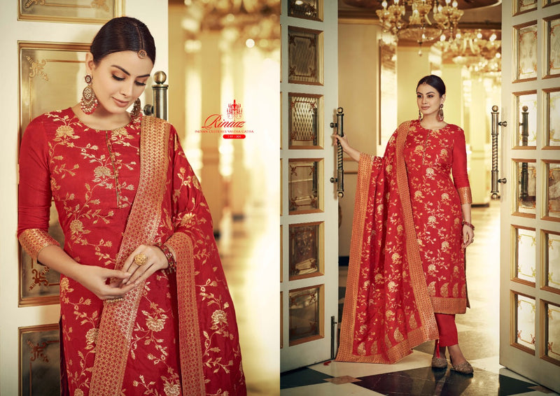 Belliza Rinaaz Viscose Jacquard With Beautiful Heavy Embroidery Work Stylish Designer Festive Wear Salwar Kameez