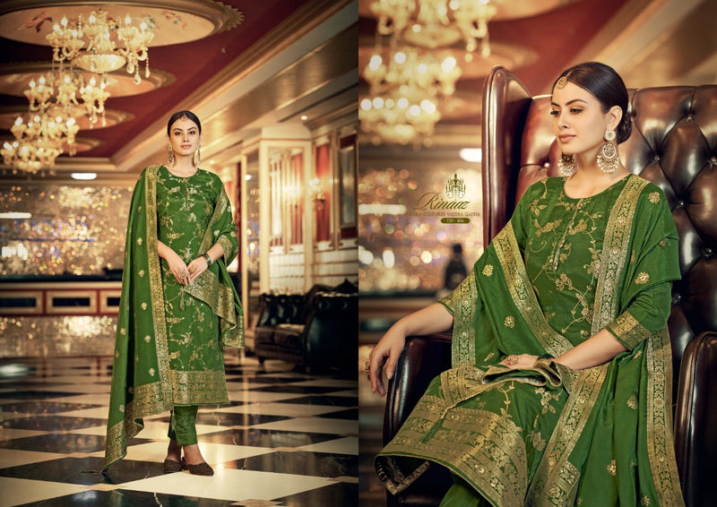 Belliza Rinaaz Viscose Jacquard With Beautiful Heavy Embroidery Work Stylish Designer Festive Wear Salwar Kameez