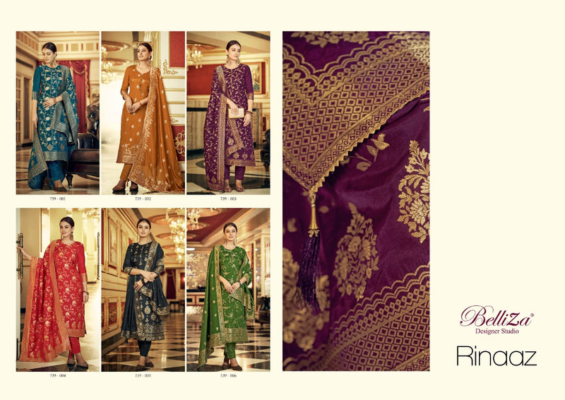 Belliza Rinaaz Viscose Jacquard With Beautiful Heavy Embroidery Work Stylish Designer Festive Wear Salwar Kameez