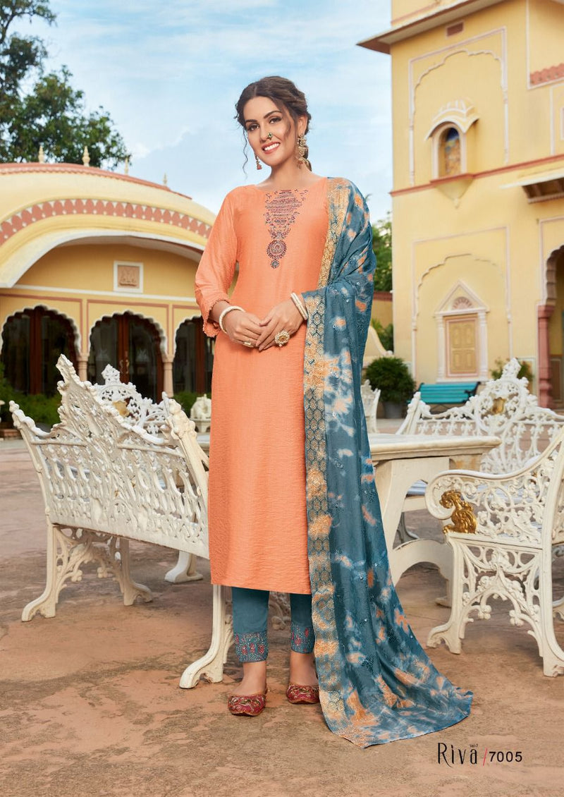 Koodee Riva Vol 7 Viscose With Heavy Embroidery Work Stylish Designer Fancy kurti