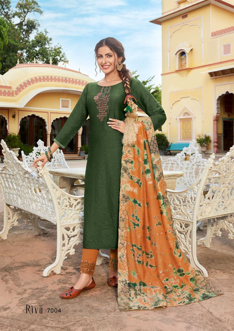Koodee Riva Vol 7 Viscose With Heavy Embroidery Work Stylish Designer Fancy kurti