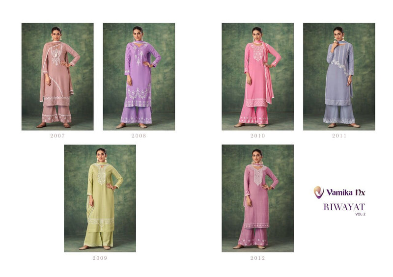Vamika Riwayat Vol 2 Rayon With Embroidery Work Stylish Designer Attractive Look Fancy Kurti