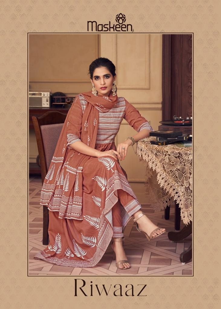 Maskeenji Riwaz Cotton Printed With Fancy Hand Work Stylish Designer Party Wear Long Kurti