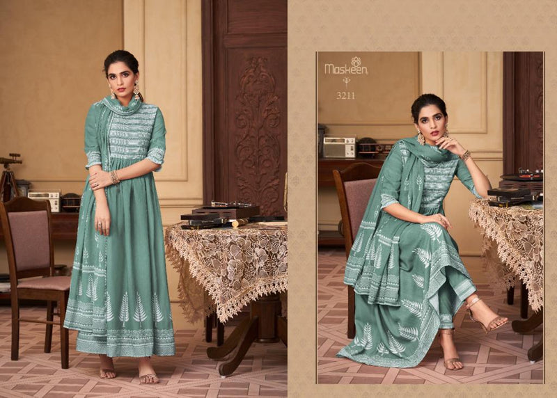 Maskeenji Riwaz Cotton Printed With Fancy Hand Work Stylish Designer Party Wear Long Kurti