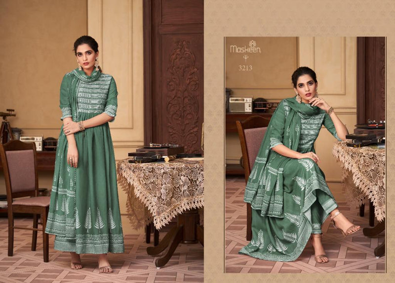 Maskeenji Riwaz Cotton Printed With Fancy Hand Work Stylish Designer Party Wear Long Kurti