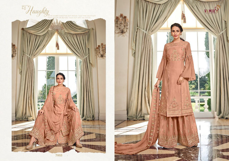 Vamika Riaaz Georgette With Heavy Embroidery & Hand Work Stylish Designer Festive Wear Kurti