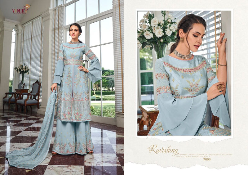 Vamika Riaaz Georgette With Heavy Embroidery & Hand Work Stylish Designer Festive Wear Kurti