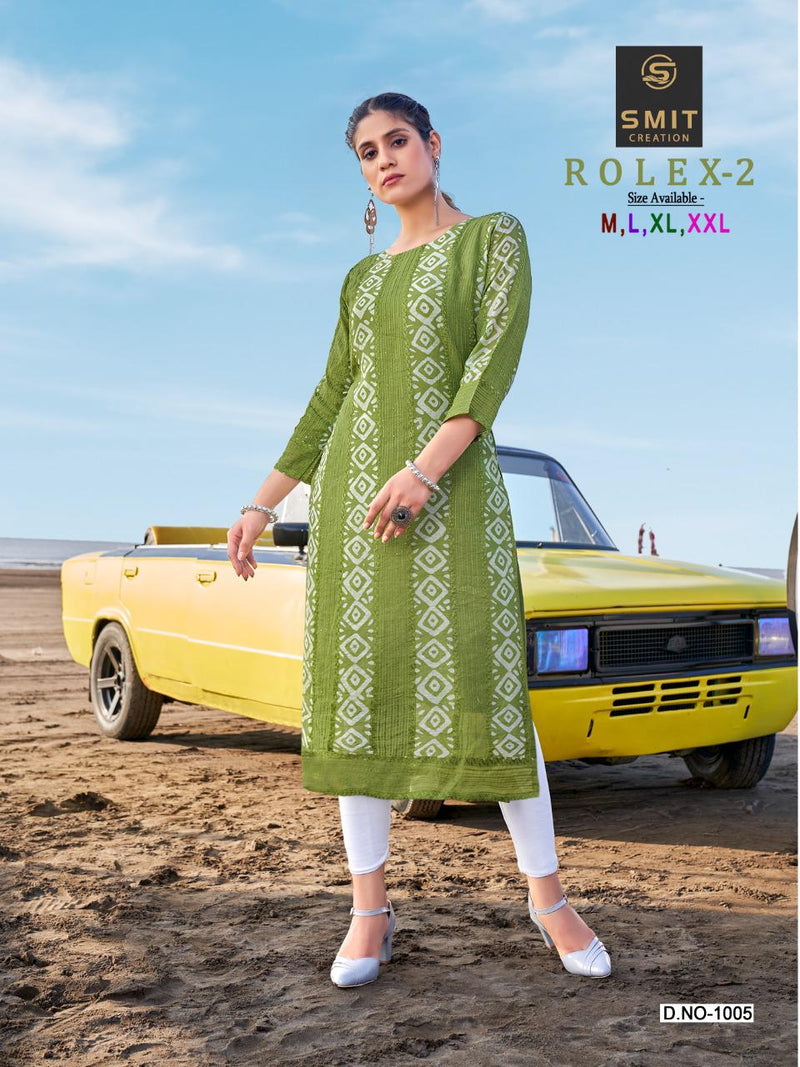 Poonam Designs Rolex Vol 2 Chanderi With Beautiful Heavy Work Stylish Designer Party Wear Kurti