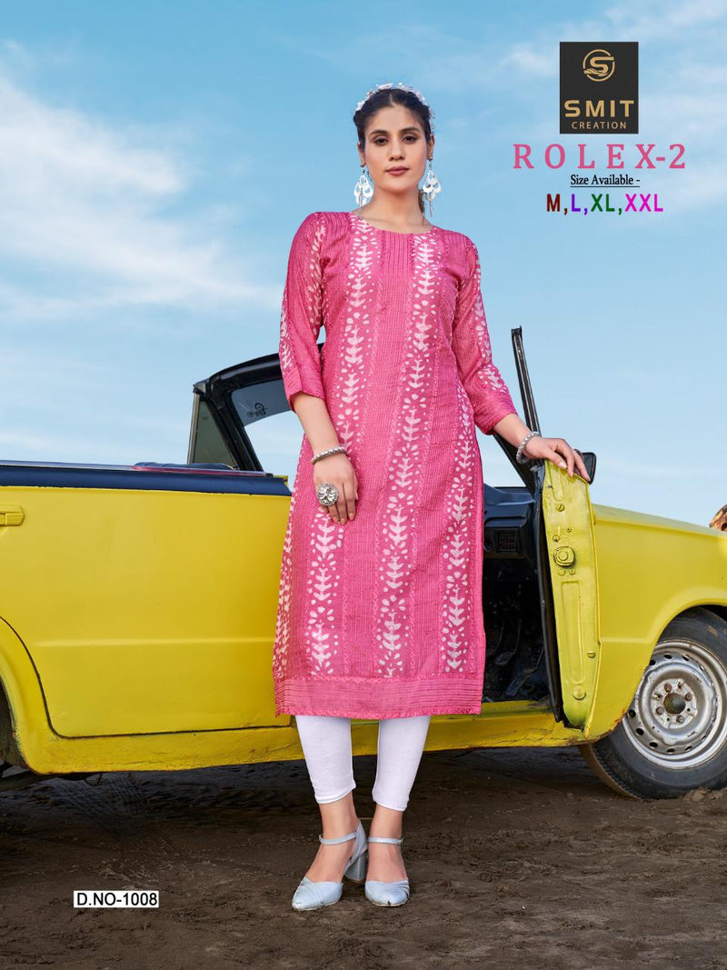Poonam Designs Rolex Vol 2 Chanderi With Beautiful Heavy Work Stylish Designer Party Wear Kurti