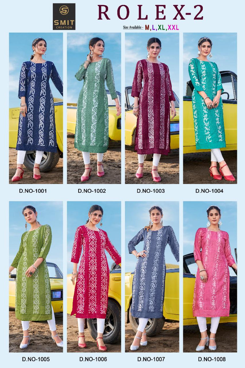 Poonam Designs Rolex Vol 2 Chanderi With Beautiful Heavy Work Stylish Designer Party Wear Kurti