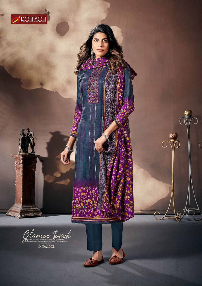 Roli Moli Gulnar Parampara Silk Causal Wear Salwar suits