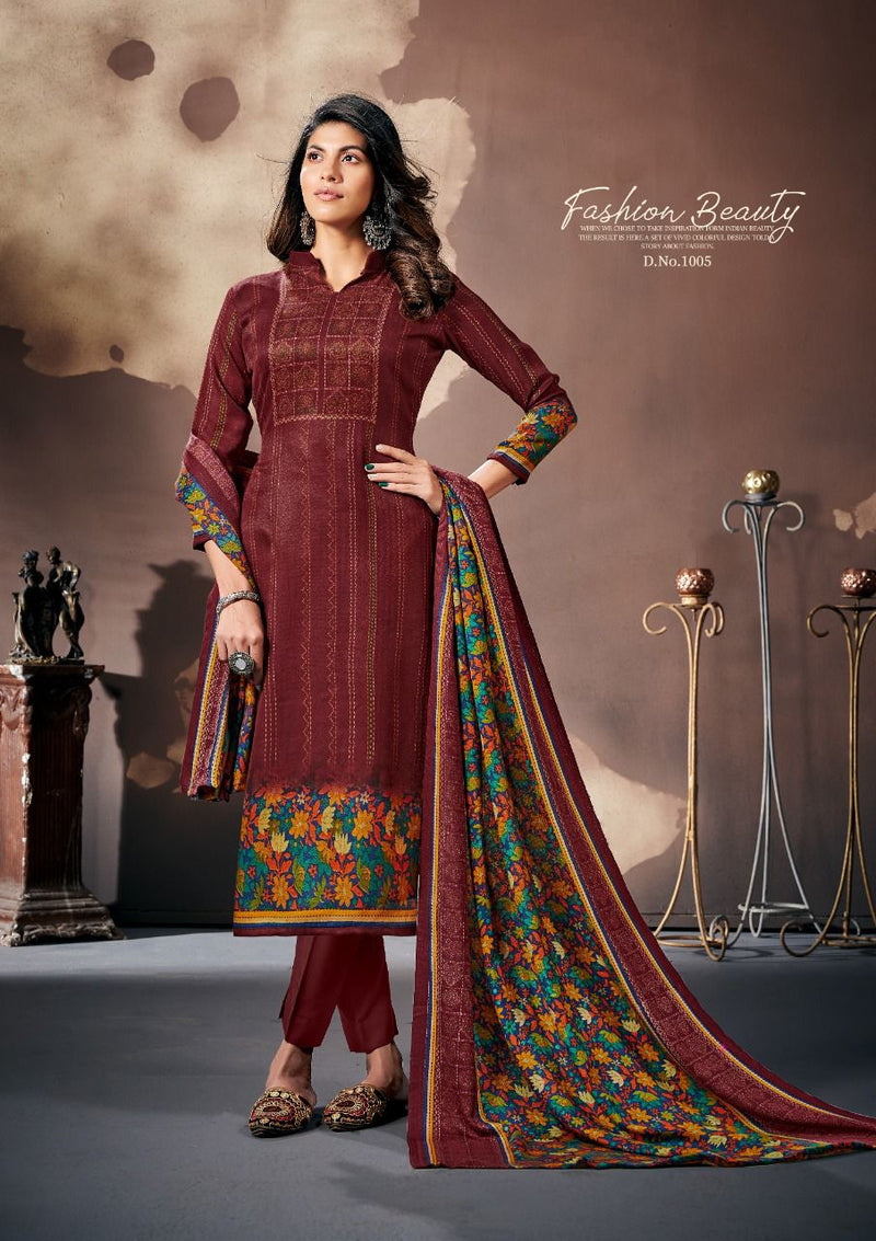 Roli Moli Gulnar Parampara Silk Causal Wear Salwar suits