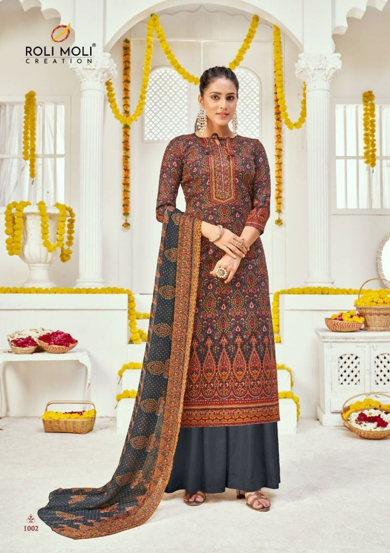 Roli Moli Creation Ladli Jam Cotton Printed Fancy Party Wear Salwar Suits