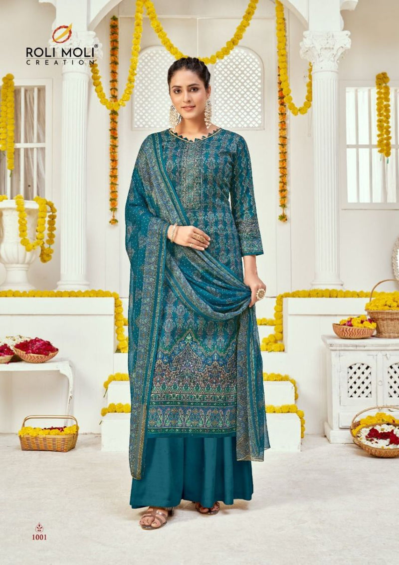 Roli Moli Creation Ladli Jam Cotton Printed Fancy Party Wear Salwar Suits