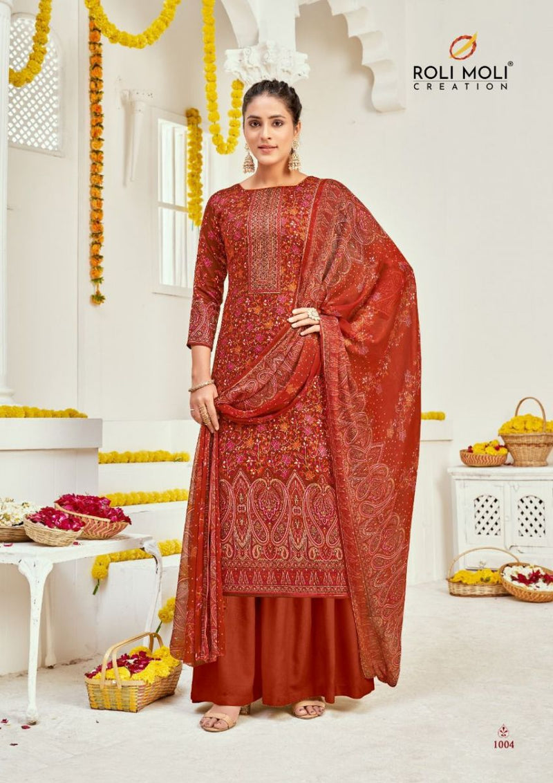 Roli Moli Creation Ladli Jam Cotton Printed Fancy Party Wear Salwar Suits