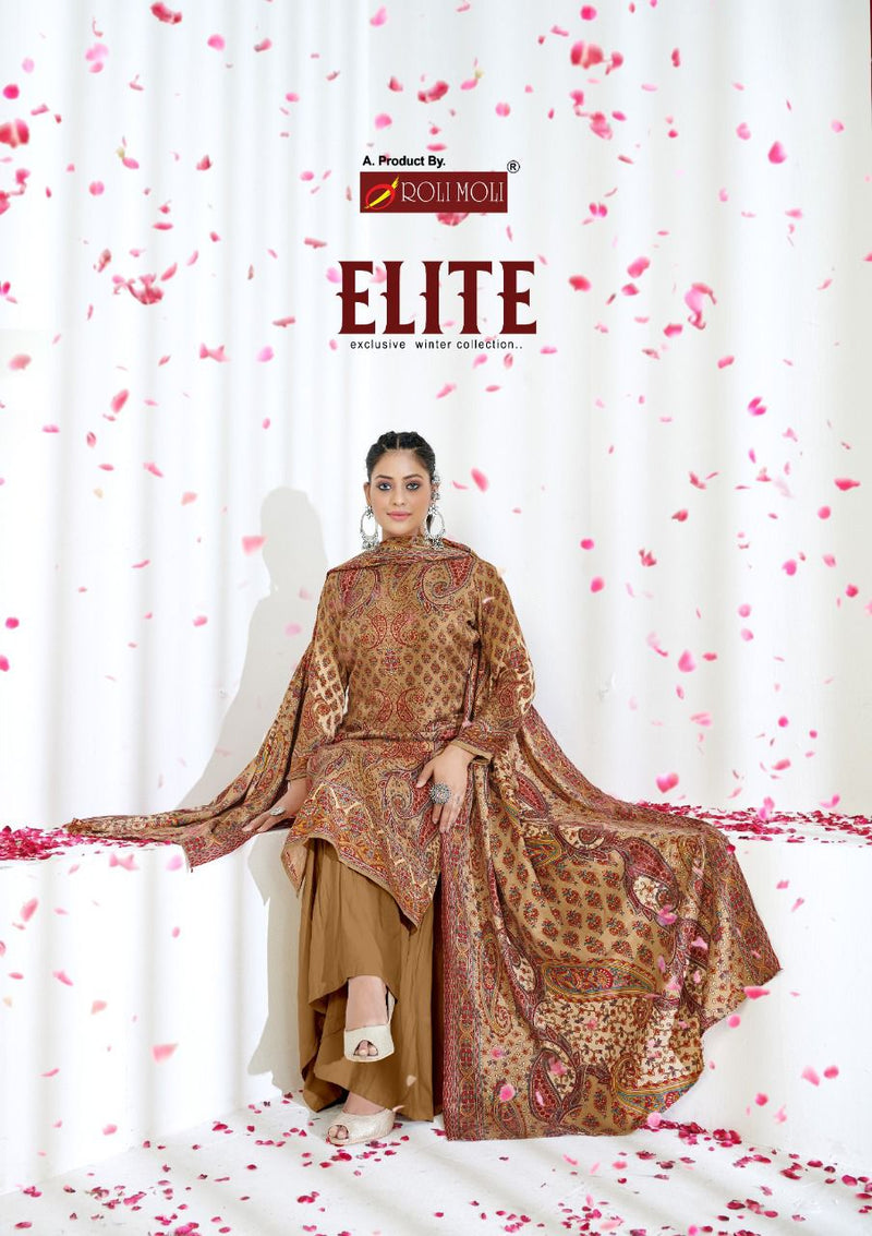 Roli Moli Elite Pashmina Jacquard Exclusive Disigner Print Salwar Suit