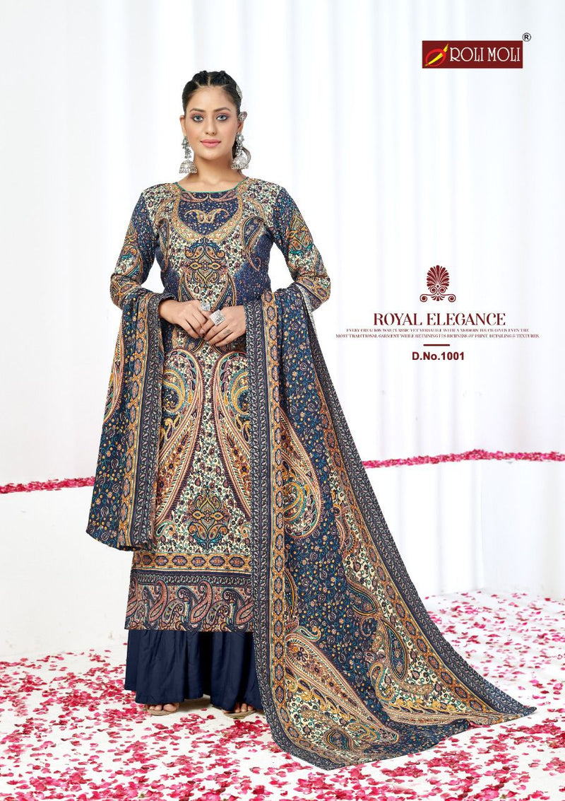 Roli Moli Elite Pashmina Jacquard Exclusive Disigner Print Salwar Suit