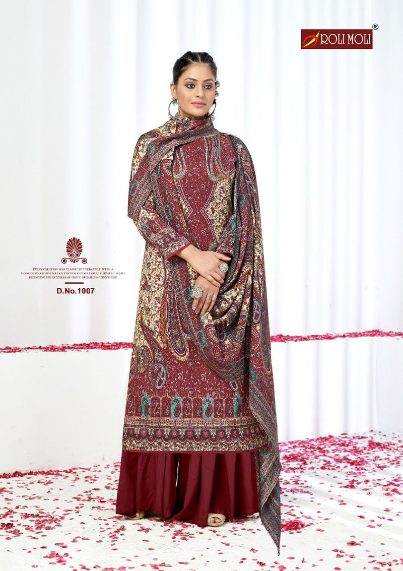 Roli Moli Elite Pashmina Jacquard Exclusive Disigner Print Salwar Suit
