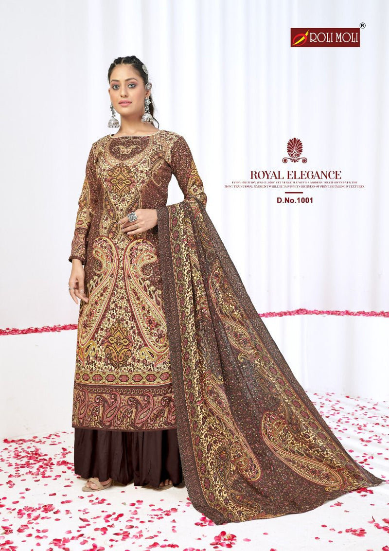 Roli Moli Elite Pashmina Jacquard Exclusive Disigner Print Salwar Suit